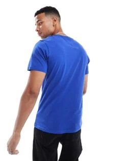 Tommy Jeans Small Chest Logo T-shirt In Blue For Men Bright Blue -Tommy Hilfiger Store 206860035 4