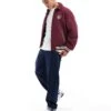 Tommy Jeans Crest Cord Letterman Jacket In Burgundy For Men Deep Rouge -Tommy Hilfiger Store 206860037 1 deeprouge