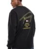 Tommy Jeans Signature Back Print Long Sleeve T-shirt In Black For Men -Tommy Hilfiger Store 206860039 1 black