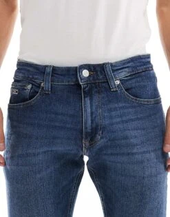 Tommy Jeans Scanton Slim Jeans In Dark Wash For Men Denim Dark -Tommy Hilfiger Store 206860076 5