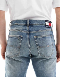 Tommy Jeans Ryan Regular Straight Jeans In Worn Mid Wash For Men Denim Medium -Tommy Hilfiger Store 206860079 4