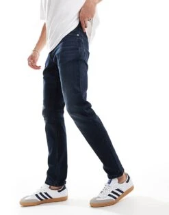 Tommy Jeans Scanton Slim Jeans In Dark Denim Wash For Men Denim Dark