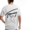 Tommy Jeans Regular Signature Back Print T-shirt In Grey For Men Silver Grey -Tommy Hilfiger Store 206860247 1 silvergrey