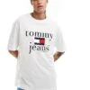 Tommy Jeans 90s Logo T-shirt In White For Men -Tommy Hilfiger Store 206860270 1 white