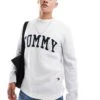 Tommy Jeans Boucle Varsity Jumper In Light Grey For Men Silver Grey -Tommy Hilfiger Store 206860271 1 silvergrey
