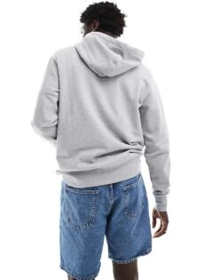 Tommy Hilfiger Terry Hoody In Grey For Men -Tommy Hilfiger Store 206865512 4