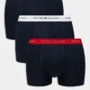 Tommy Hilfiger Signature Essential 3 Pack Trunk With Coloured Waistband In Navy For Men -Tommy Hilfiger Store 206876782 1 navy