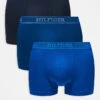 Tommy Hilfiger Monotype 3 Pack Trunk In Blue Tones For Men Multi