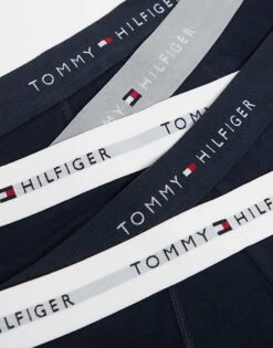 Tommy Hilfiger Signature Essential 5 Pack Trunk With Coloured Waistband In Navy For Men -Tommy Hilfiger Store 206876848 3