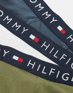 Tommy Hilfiger Original 3 Pack Trunks In Blue White Green For Men Multi -Tommy Hilfiger Store 206876894 3