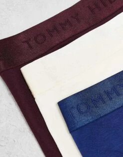 Tommy Hilfiger Everyday Luxe 3 Pack Trunk In Burgundy/Ecru/blue For Men Multi -Tommy Hilfiger Store 206876898 3