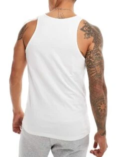 Tommy Hilfiger Signature Essential 3 Pack Tank Top In White For Men -Tommy Hilfiger Store 206876969 3