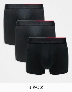 Tommy Hilfiger Everyday Micro Fibre 3 Pack Trunk In Black For Men -Tommy Hilfiger Store 206876970 1 black 1