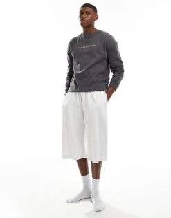 Tommy Hilfiger Original Lounge Sweatshirt In Grey For Men -Tommy Hilfiger Store 206876972 3