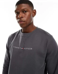 Tommy Hilfiger Original Lounge Sweatshirt In Grey For Men -Tommy Hilfiger Store 206876972 4