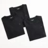 Tommy Hilfiger Signature Essential Flag Logo 3 Pack T-shirt In Black For Men -Tommy Hilfiger Store 206876986 1 black