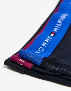 Tommy Hilfiger Signature Essential 3 Pack Trunk With Coloured Waistband In Black For Men -Tommy Hilfiger Store 206876998 3