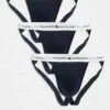 Tommy Hilfiger Signature Essential 3 Pack Jockstrap In Navy For Men -Tommy Hilfiger Store 206877000 1 navy