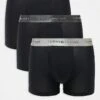 Tommy Hilfiger Signature Essential 3 Pack Trunk With Metallic Waistband In Black For Men -Tommy Hilfiger Store 206877046 1 black