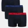 Tommy Hilfiger Signature Essential 3 Pack Trunks In Black With Red/green/blue Waistbands For Men -Tommy Hilfiger Store 206877175 1 black