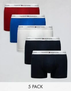 Tommy Hilfiger Signature Essential 5 Pack Trunk In Multi For Men