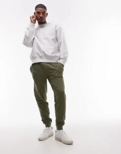 Tommy Hilfiger Essentials Lounge Jogger In Olive Green For Men