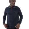 Tommy Hilfiger Long Sleeve Half Zip Polo In Navy For Men Desert Sky -Tommy Hilfiger Store 206877500 1 desertsky