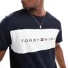 Tommy Hilfiger Colourblock T-shirt In Navy For Men Desert Sky -Tommy Hilfiger Store 206877534 1 desertsky