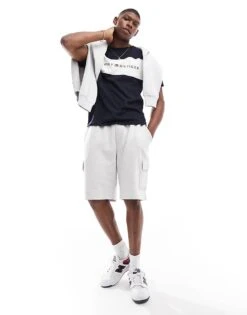 Tommy Hilfiger Colourblock T-shirt In Navy For Men Desert Sky -Tommy Hilfiger Store 206877534 3