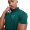 Tommy Hilfiger 1985 Slim Polo Shirt In Forest Green For Men Ornamental Green -Tommy Hilfiger Store 206877577 1 ornamentalgreen