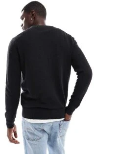 Tommy Hilfiger Essential Jumper In Black For Men -Tommy Hilfiger Store 206877578 4