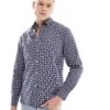 Tommy Hilfiger Flex Poplin Tartan Shirt In Blue For Men Rouge Multi Check -Tommy Hilfiger Store 206877640 1 rougemulticheck