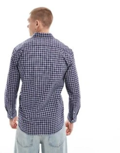 Tommy Hilfiger Flex Poplin Tartan Shirt In Blue For Men Rouge Multi Check -Tommy Hilfiger Store 206877640 4