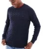 Tommy Hilfiger Classic Cable Knit Jumper In Navy For Men Desert Sky -Tommy Hilfiger Store 206877641 1 desertsky