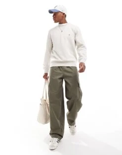 Tommy Hilfiger Essential Sweatshirt In Oat For Men Heathered Oatmilk -Tommy Hilfiger Store 206877763 3