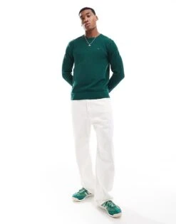 Tommy Hilfiger Essential Jumper In Forest Green For Men Ornamental Green -Tommy Hilfiger Store 206877788 3