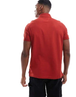 Tommy Hilfiger 1985 Slim Polo Shirt In Dark Red For Men Dark Magma -Tommy Hilfiger Store 206877804 4