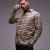 Tommy Hilfiger Brushed Shadow Check Shirt In Tan For Men Safari/ Multi -Tommy Hilfiger Store 206877867 1 safarimulti