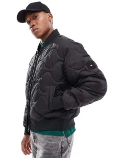 Tommy Hilfiger Onion Quilted Bomber Jacket In Black For Men -Tommy Hilfiger Store 206877955 1 black 1