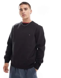 Tommy Hilfiger Essential Sweatshirt In Black For Men -Tommy Hilfiger Store 206877972 1 black 1