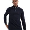Tommy Hilfiger Tipped Long Sleeve Polo Shirt In Navy For Men Desert Sky -Tommy Hilfiger Store 206878001 1 desertsky