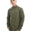Tommy Hilfiger Oxford Shirt In Army Green For Men -Tommy Hilfiger Store 206878009 1 armygreen