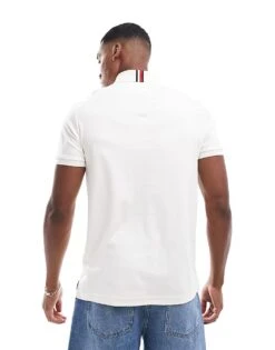 Tommy Hilfiger Cotton Essential Polo Shirt In Ivory For Men Ivory Petal -Tommy Hilfiger Store 206878026 3