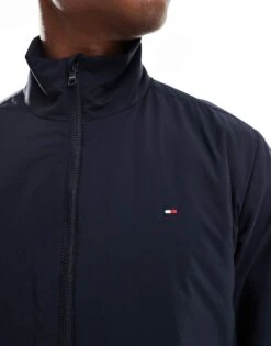Tommy Hilfiger Tommy Hilfigier Harrington Jacket In Navy For Men Desert Sky -Tommy Hilfiger Store 206878035 3