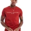 Tommy Hilfiger Logo T-shirt In Red For Men Dark Magma -Tommy Hilfiger Store 206878061 1 darkmagma
