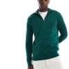 Tommy Hilfiger Essential Half Zip Jumper In Forest Green For Men Ornamental Green -Tommy Hilfiger Store 206878078 1 ornamentalgreen