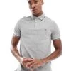 Tommy Hilfiger Tipped Slim Fit Polo Shirt In Grey For Men Light Grey Heather -Tommy Hilfiger Store 206878079 1 lightgreyheather