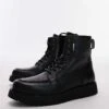 Tommy Hilfiger Lace Up Leather Boots In Black For Men -Tommy Hilfiger Store 206885379 1 black