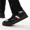Tommy Hilfiger Cupset Trainers In Black With Gum Sole For Men -Tommy Hilfiger Store 206885380 1 black