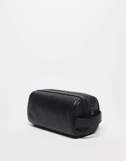 Tommy Hilfiger Pu Leather Washbag In Black For Men -Tommy Hilfiger Store 206885381 3